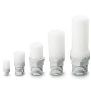 AN20-02 - Silenziatore modello compatto in resina 20 maschio attacco 1/4" SMC