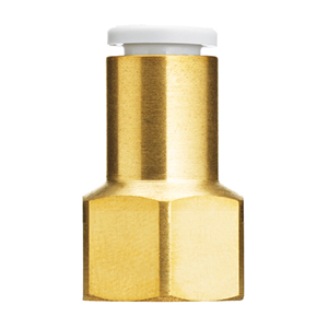 KQ2F08-02A - Raccordo istantaneo diritto femmina tubo Ø estremità 8 attacco 1/4"ottone box 10 pezzi SMC