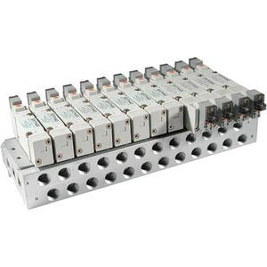 SS5Y7-20-04-00F-Q - Manifold con base multipla serie 7000, 4 stazioni SMC